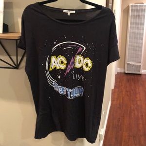 AC/DC tour tee in black
